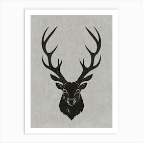 Deer Head Art Print