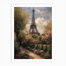 Eiffel Tower Paris France Pissarro Style 2 Art Print