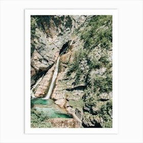 Savica Waterfall In Slovenia Art Print