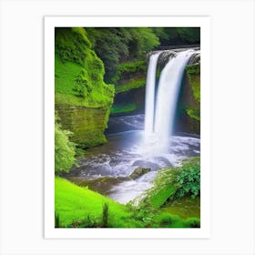 Sgwd Clun Gwyn, United Kingdom Majestic, Beautiful & Classic (2) Art Print