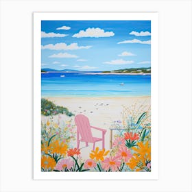 Esperance Beach, Australia, Matisse And Rousseau Style 2 Art Print