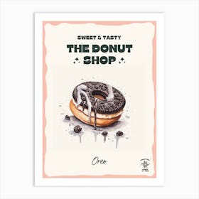 Oreo Donut The Donut Shop 2 Art Print