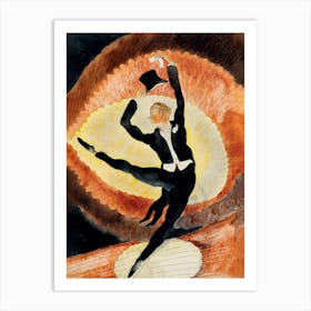 In Vaudeville, Acrobatic Male Dancer With Top Hat, Charles Demuth Art Print