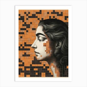 Woman'S Face 10 Art Print