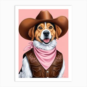 Cowboy Canvas Print Art Print