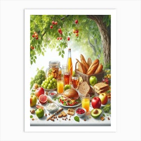 Fruit, Bread, Bread Art Print