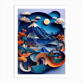 Japanese Paper Art Art Print