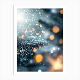 Christmas Lights Background Art Print