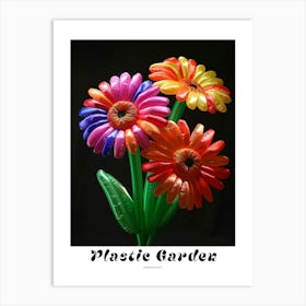 Bright Inflatable Flowers Poster Gerbera Daisy 3 Art Print