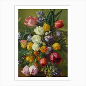 Tulips Painting 3 Flower Art Print