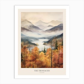 Autumn Forest Landscape The Trossachs Scotland 2 Poster Art Print