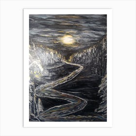 Moonlight Road Art Print