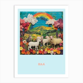 Sheep Baa Poster 2 Art Print
