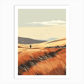 The Pennine Way Scotland 4 Hiking Trail Landscape Art Print