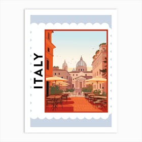 Italy 5 Travel Stamp Poster Art Print