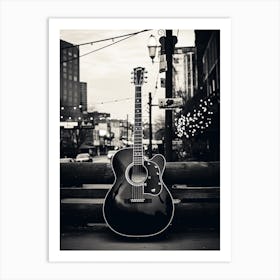 Nashville Black And White Analogue Photograph 2 Art Print