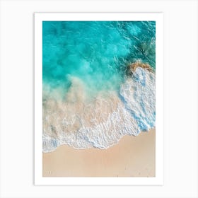 Aerial View Of A Tropical Beach 3 Art Print