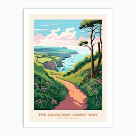 The Causeway Coast Way Northern Ireland 2 Hike Poster Art Print