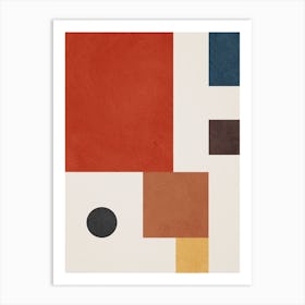 Abstract Geometric Mid Century Modern Art Print