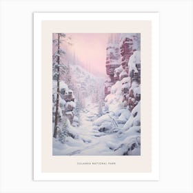 Dreamy Winter National Park Poster  Oulanka National Park Finland 2 Art Print