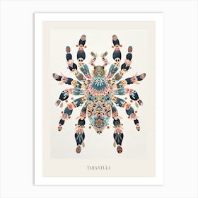 Colourful Insect Illustration Tarantula 8 Poster Art Print