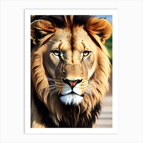 Lion 8 Art Print