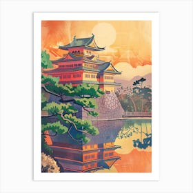 Takayama Old Town Japan Mid Century Modern 1 Art Print