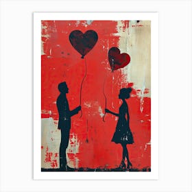 Valentine'S Day Abstract Art Print