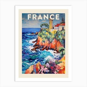 Nice France 1 Fauvist Painting Travel Poster Art Print