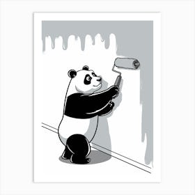 Panda Painting Art Print