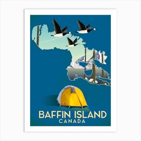 Baffin Island Canada Camping Art Print