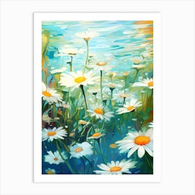 Daisy Wildflower Underwater (1) Art Print