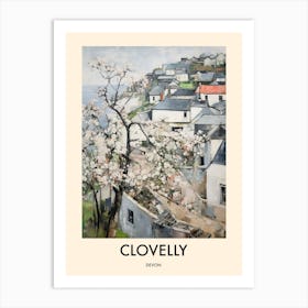 Clovelly (Devon) Painting 4 Travel Poster Art Print