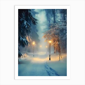 Winter'S Night Art Print