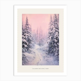 Dreamy Winter National Park Poster  Oulanka National Park Finland 4 Art Print