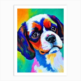 English Toy Spaniel Fauvist Style Dog Art Print