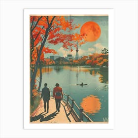 Ueno Park In Tokyo Mid Century Modern 2 Art Print
