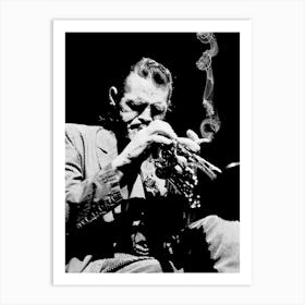 Chet Baker Line Art Illustration 2 Art Print