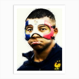 Kylian Mbappe France 5 Art Print