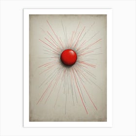 Red Ball Art Print