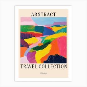 Abstract Travel Collection Poster Germany 1 Art Print