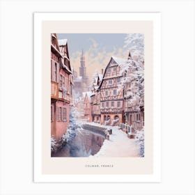 Dreamy Winter Painting Poster Colmar France 2 Art Print