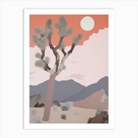 Mojave Desert   North America (United States), Contemporary Abstract Illustration 4 Art Print