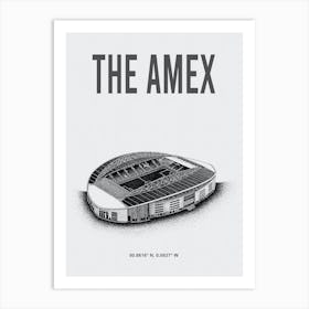 The Amex Stadium Brighton & Hove Albion Fc Stadium Art Print