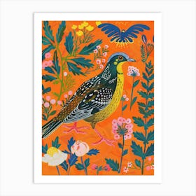 Spring Birds Partridge 3 Art Print