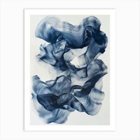 'Blue Wave' 14 Art Print