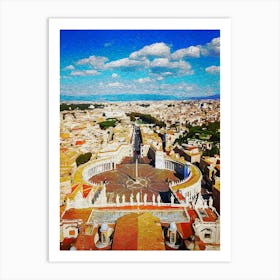 Saint Peters Square, Rome Art Print