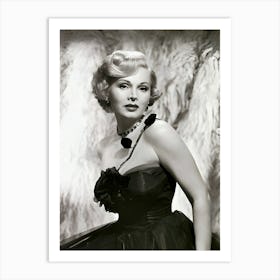 Actress Zsa Zsa Gabor In Formal Dress Art Print