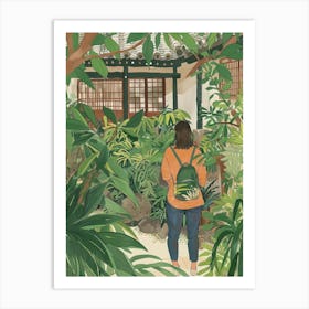 In The Garden Ryoan Ji Garden Japan 10 Art Print