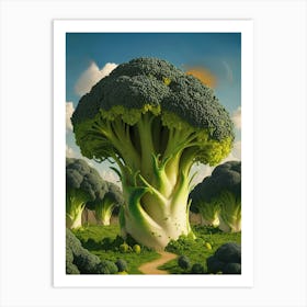 Broccoli Tree 1 Art Print